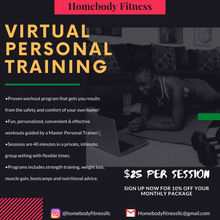 Load image into Gallery viewer, Homebody Fitness Virtual Personal Training